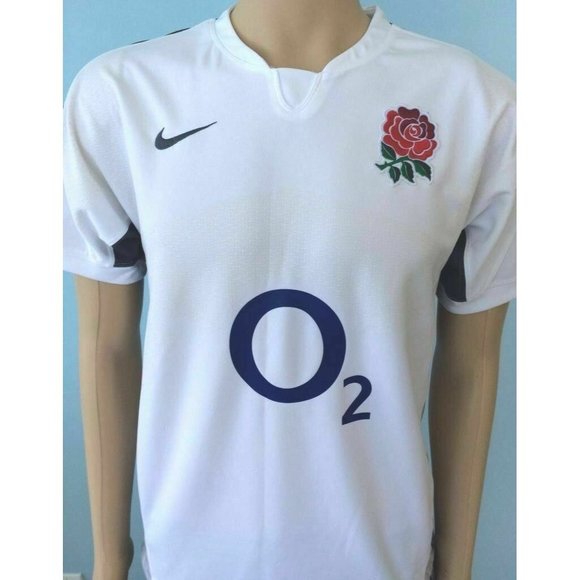 Mens Nike Rugbeia Floreat Ubique Rugby Rose England Size S Athletic Top Logo - Picture 2 of 12